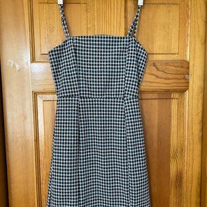 Altar'd State Black and White Hounds Tooth Mini Dress